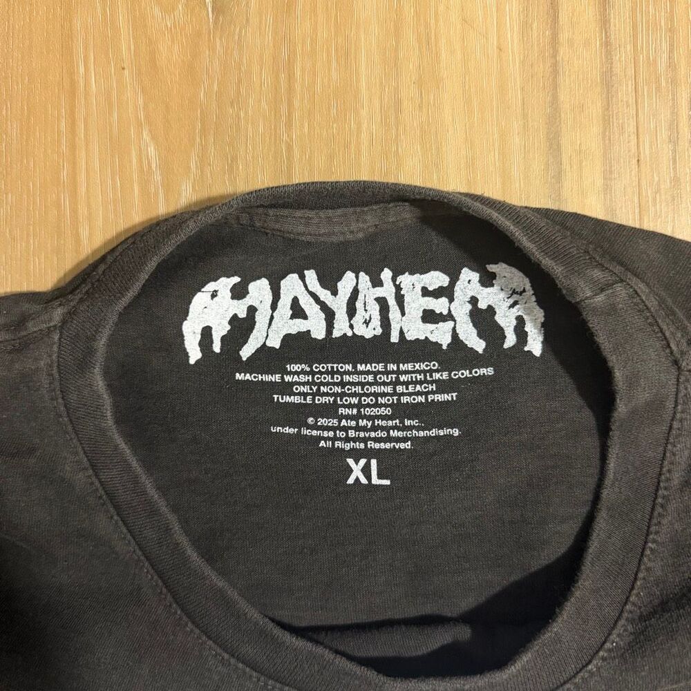 Urban Outfitters Lady Gaga Mayhem Black Shirt Size XL Oversize Boxy Comfy Tee - Picture 3 of 5